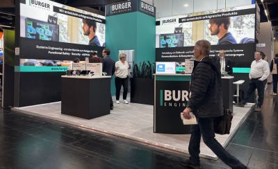 BURGER ENGINEERING Messestand auf der embedded world 2026